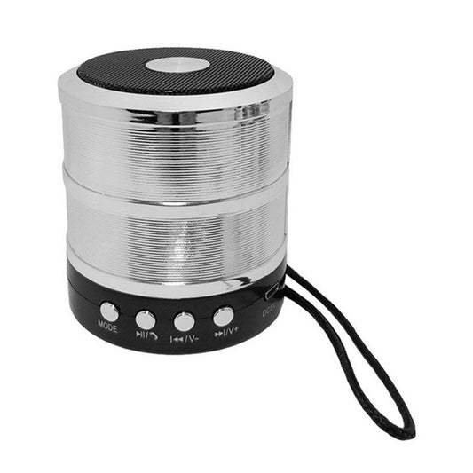 S28 Metal Mobile Bluetooth Stereo Portable Speaker with Hands-free Call Function(Silver) - Desktop Speaker by buy2fix | Online Shopping UK | buy2fix