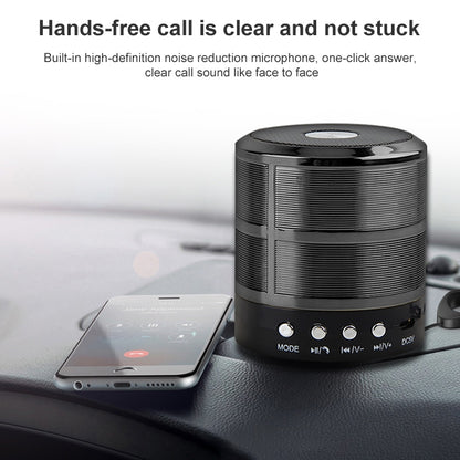 S28 Metal Mobile Bluetooth Stereo Portable Speaker with Hands-free Call Function(Silver) - Desktop Speaker by buy2fix | Online Shopping UK | buy2fix