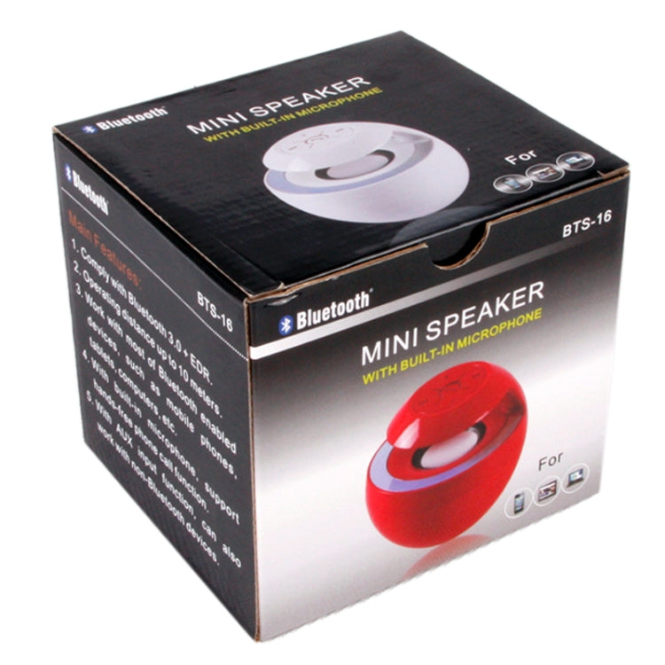 Attractive Swan Style Bluetooth 3.0 + EDR Speaker for iPad / iPhone / Other Bluetooth Mobile Phone, Support Handfree Function, BTS-16(Red) - Desktop Speaker by buy2fix | Online Shopping UK | buy2fix