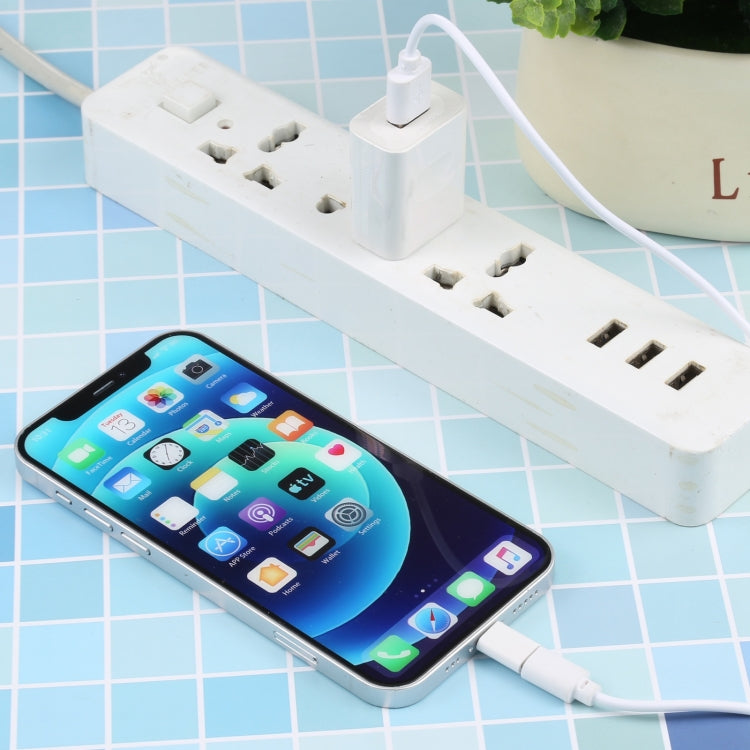 8 Pin to USB Sync Data / Charging Cable, Cable Length: 13cm(White) by buy2fix