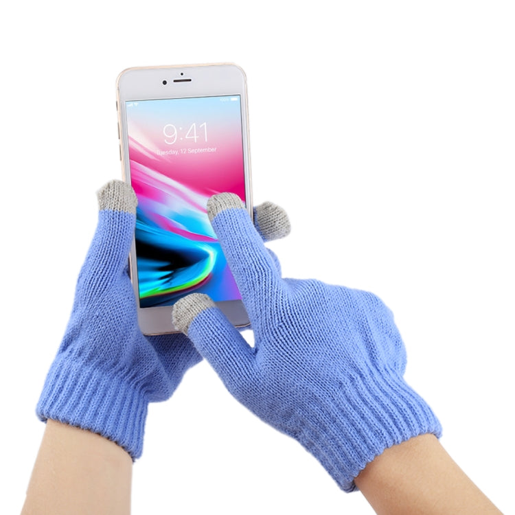 Three Fingers Touch Screen Gloves, For iPhone, Galaxy, Huawei, Xiaomi, HTC, Sony, LG and other Touch Screen Devices(Blue) - Touch Gloves by buy2fix | Online Shopping UK | buy2fix