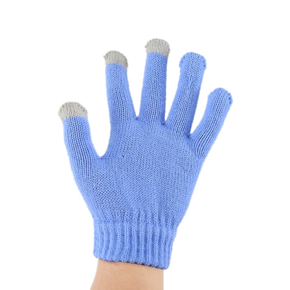 Three Fingers Touch Screen Gloves, For iPhone, Galaxy, Huawei, Xiaomi, HTC, Sony, LG and other Touch Screen Devices(Blue) - Touch Gloves by buy2fix | Online Shopping UK | buy2fix