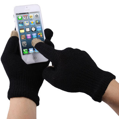 Three Fingers Touch Screen Gloves, For iPhone, Galaxy, Huawei, Xiaomi, HTC, Sony, LG and other Touch Screen Devices(Black) - Touch Gloves by buy2fix | Online Shopping UK | buy2fix