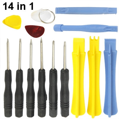 14 in 1 (Screwdrivers + Plastic Opening Tools) Professional Premium Precision Phone Disassembly Tool - Tool Kits by buy2fix | Online Shopping UK | buy2fix