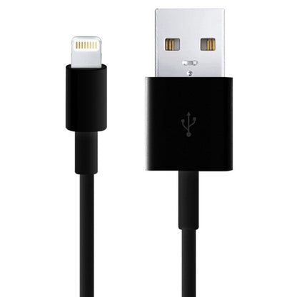 USB to 8 Pin Multiple Strands TPE Sync Data / Charging Cable, Cable Length: 1m(Black) by buy2fix