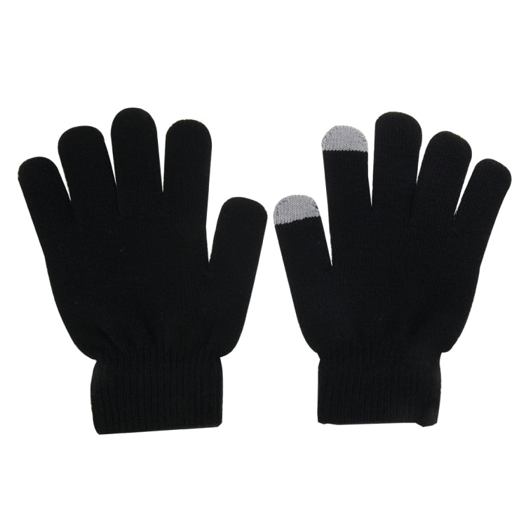 Two Finger Touch Screen Touch Gloves, For iPhone, Galaxy, Huawei, Xiaomi, HTC, Sony, LG and other Touch Screen Devices(Black) - Touch Gloves by buy2fix | Online Shopping UK | buy2fix