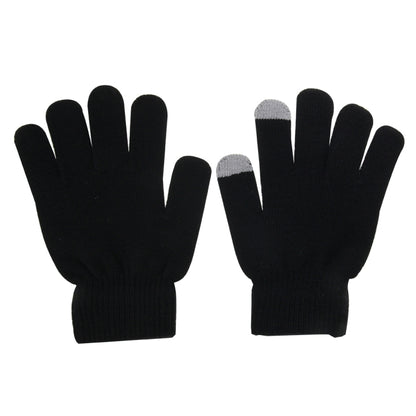 Two Finger Touch Screen Touch Gloves, For iPhone, Galaxy, Huawei, Xiaomi, HTC, Sony, LG and other Touch Screen Devices(Black) - Touch Gloves by buy2fix | Online Shopping UK | buy2fix