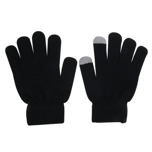 Two Finger Touch Screen Touch Gloves, For iPhone, Galaxy, Huawei, Xiaomi, HTC, Sony, LG and other Touch Screen Devices(Black) - Touch Gloves by buy2fix | Online Shopping UK | buy2fix