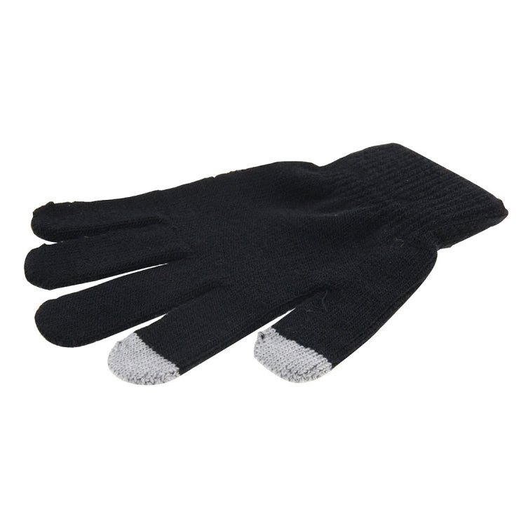 Two Finger Touch Screen Touch Gloves, For iPhone, Galaxy, Huawei, Xiaomi, HTC, Sony, LG and other Touch Screen Devices(Black) - Touch Gloves by buy2fix | Online Shopping UK | buy2fix
