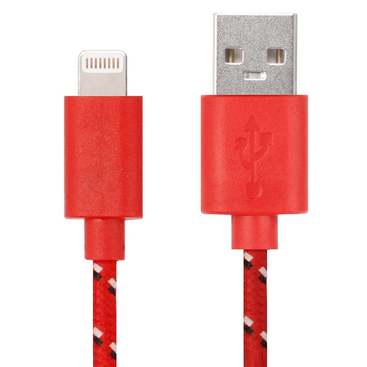 2m Nylon Netting USB Data Transfer Charging Cable For iPhone, iPad(Red) by buy2fix