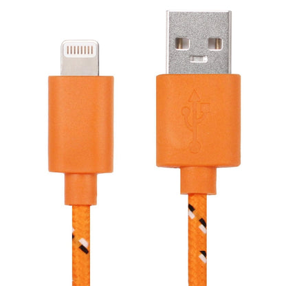 2m Nylon Netting USB Data Transfer Charging Cable For iPhone, iPad(Orange) by buy2fix