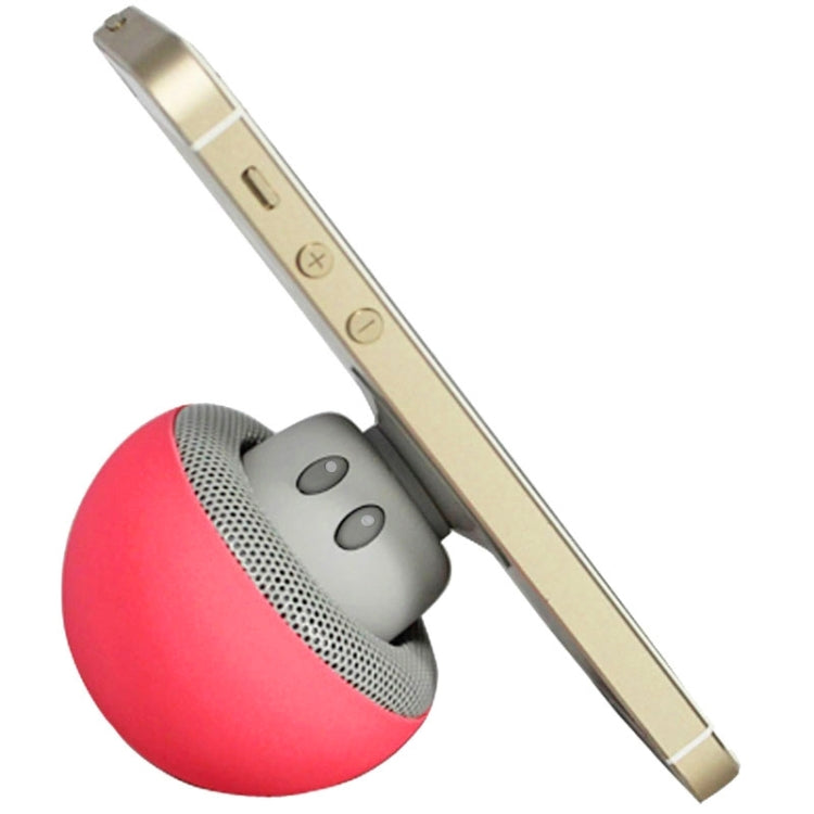 Mushroom Shape Bluetooth Speaker with Suction Holder(Red) - Desktop Speaker by buy2fix | Online Shopping UK | buy2fix