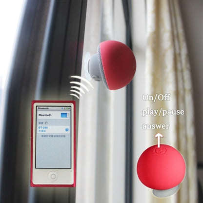 Mushroom Shape Bluetooth Speaker with Suction Holder(Red) - Desktop Speaker by buy2fix | Online Shopping UK | buy2fix