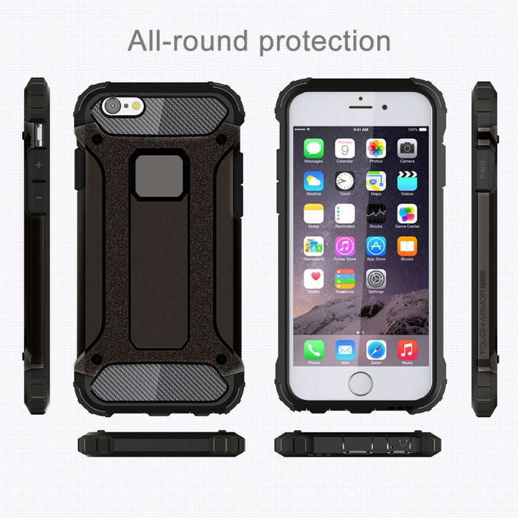 For iPhone 6 & 6s Tough Armor TPU + PC Combination Case(Black) by buy2fix