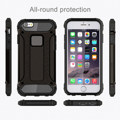 For iPhone 6 & 6s Tough Armor TPU + PC Combination Case(Black) by buy2fix