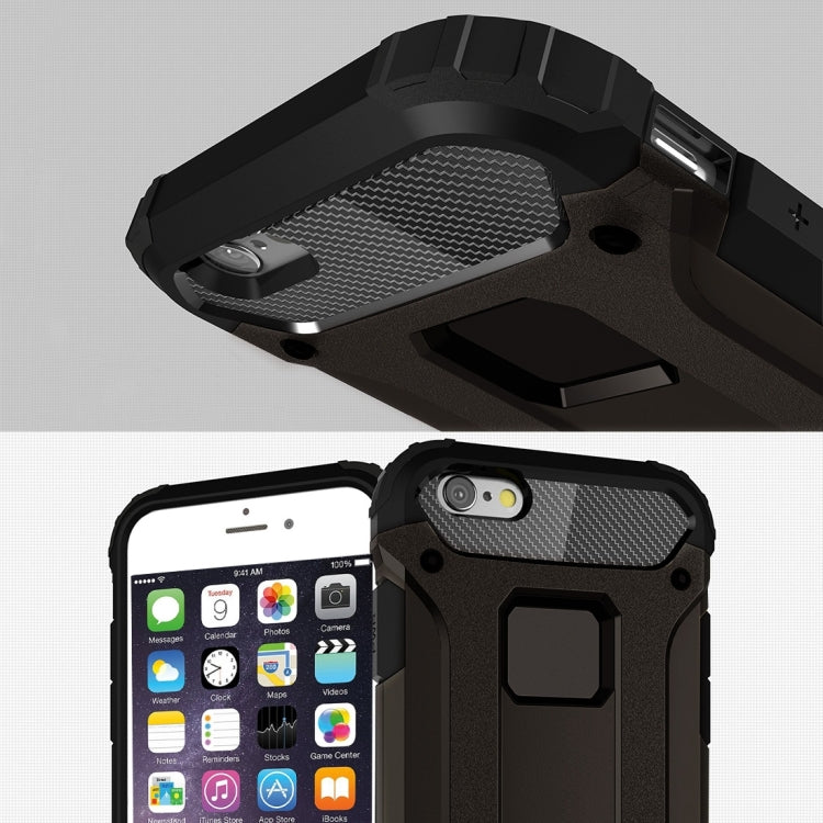 For iPhone 6 & 6s Tough Armor TPU + PC Combination Case(Black) by buy2fix