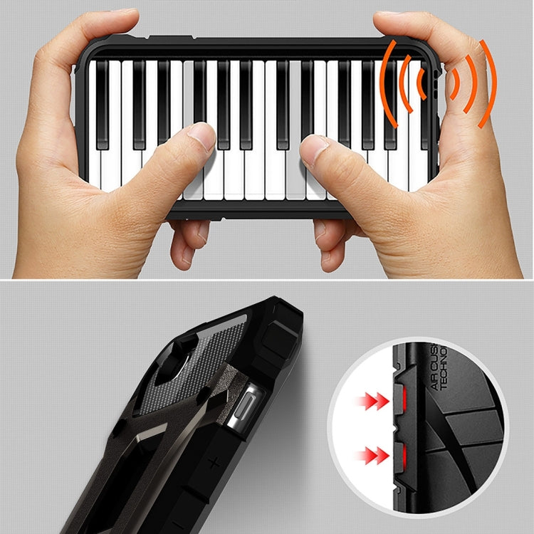 For iPhone 6 & 6s Tough Armor TPU + PC Combination Case(Black) by buy2fix