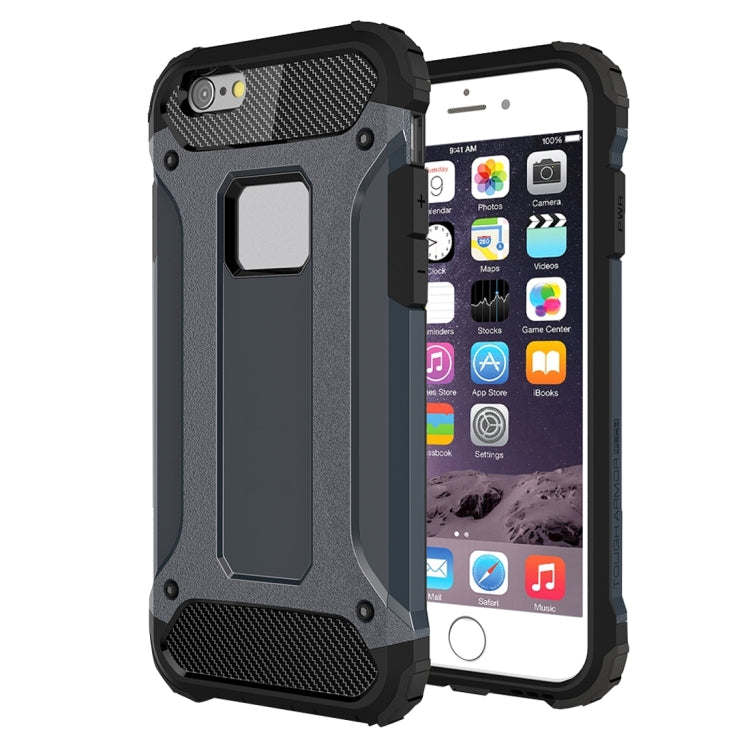 For iPhone 6 & 6s Tough Armor TPU + PC Combination Case(Navy Blue) by buy2fix
