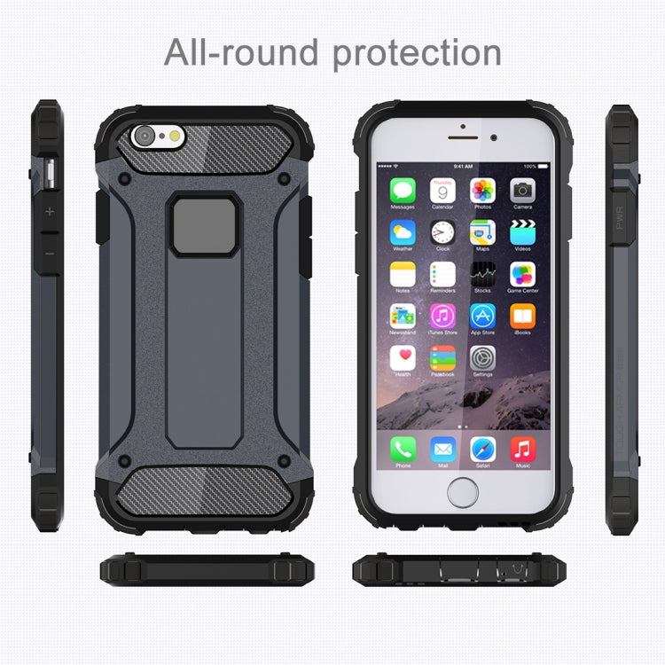 For iPhone 6 & 6s Tough Armor TPU + PC Combination Case(Navy Blue) by buy2fix