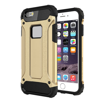 For iPhone 6 & 6s Tough Armor TPU + PC Combination Case(Gold) by buy2fix