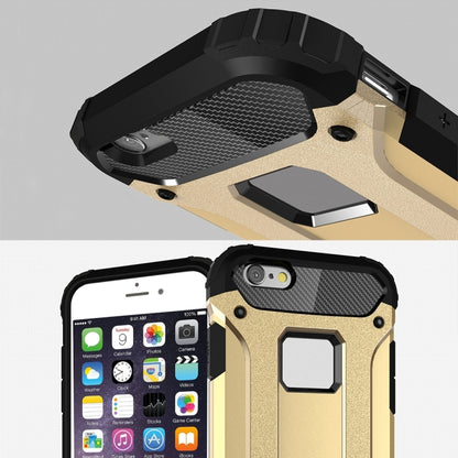 For iPhone 6 & 6s Tough Armor TPU + PC Combination Case(Gold) by buy2fix
