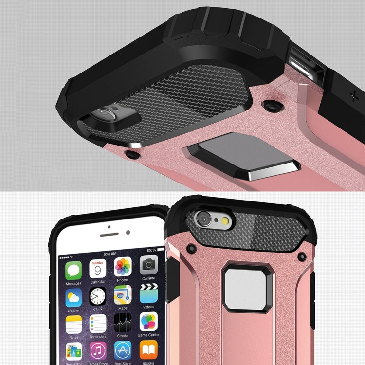 For iPhone 6 & 6s Tough Armor TPU + PC Combination Case(Rose Gold) by buy2fix