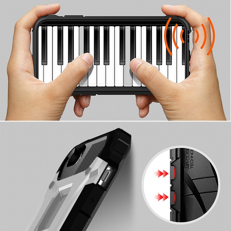 For iPhone 6 & 6s Tough Armor TPU + PC Combination Case(Silver) by buy2fix