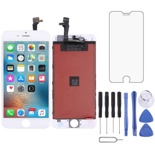 LCD-Bildschirm und Digitizer-Vollmontage mit Rahmen für iPhone 6 (Weiß)