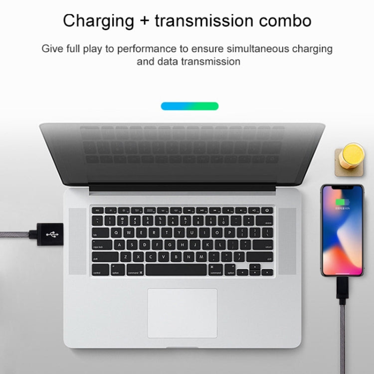 Net Style Metal Head 8 Pin to USB Data / Charger Cable, Cable Length: 1m(Red) by buy2fix