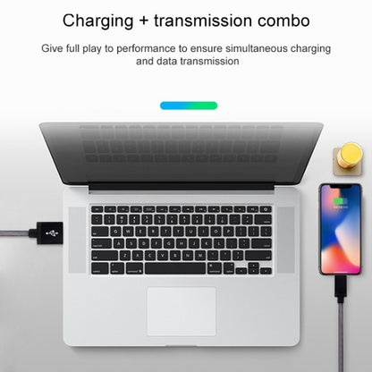 Net Style Metal Head 8 Pin to USB Data / Charger Cable, Cable Length: 1m(Red) by buy2fix