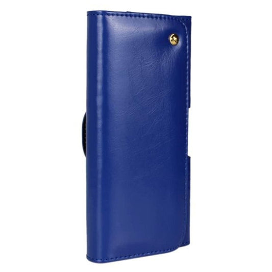Crazy Horse Texture Horizontal Style Leather Waist Bag for iPhone 6 Plus & 6S Plus / Galaxy Note 4 / Note 3 / Note 2 / A5 & A3(Dark Blue) - More iPhone Cases by buy2fix | Online Shopping UK | buy2fix