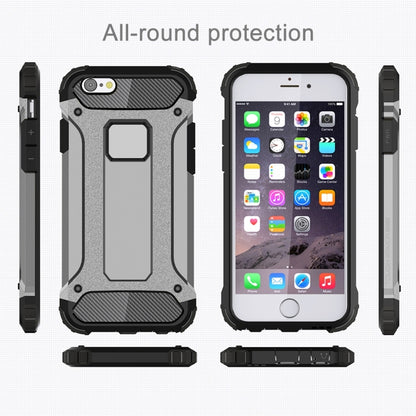 For iPhone 6 Plus & 6s Plus Tough Armor TPU + PC Combination Case(Grey) by buy2fix