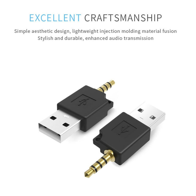 For iPod shuffle 3rd / 2nd USB Data Dock Charger Adapter, Length: 4.6cm(White) by buy2fix