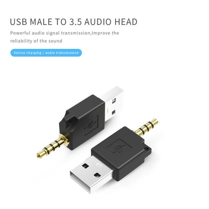 For iPod shuffle 3rd / 2nd USB Data Dock Charger Adapter, Length: 4.6cm(Black) by buy2fix