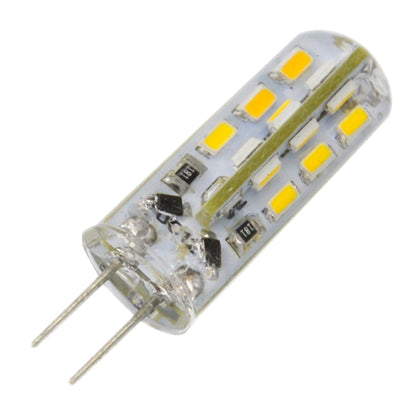 G4 2W 120LM Silicone Corn Light Bulb, 24 LED SMD 3014, Warm White Light, DC 12V by buy2fix