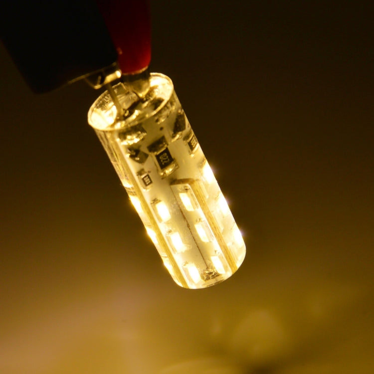 G4 2W 120LM Silicone Corn Light Bulb, 24 LED SMD 3014, Warm White Light, DC 12V by buy2fix