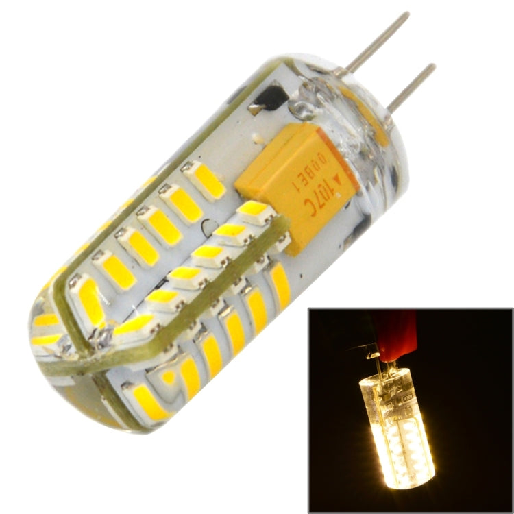 G4 3.5W 170LM Silicone Corn Light Bulb, 48 LED SMD 3014, Warm White Light, AC/DC 12V by buy2fix