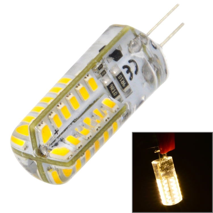 G4 3.5W 170LM Silicone Corn Light Bulb, 48 LED SMD 3014, White Light, DC 12V by buy2fix