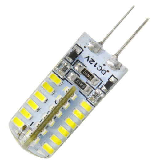 G4 3.5W 170LM Silicone Corn Light Bulb, 48 LED SMD 3014, White Light, DC 12V by buy2fix
