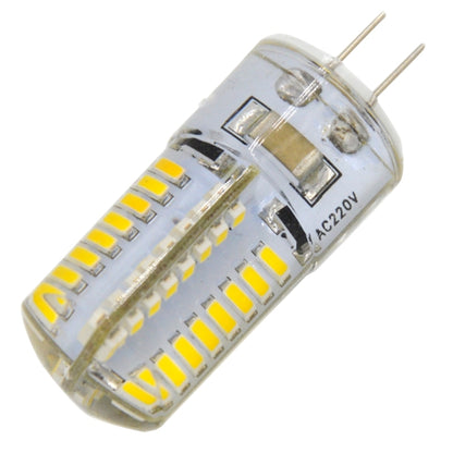 G4 4W 200LM Silicone Corn Light Bulb, 64 LED SMD 3014, Warm White Light, AC 220V by buy2fix