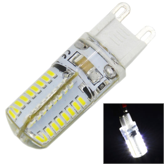 G9 4W 210LM Silicone Corn Light Bulb, 64 LED SMD 3014, White Light, AC 220V by buy2fix