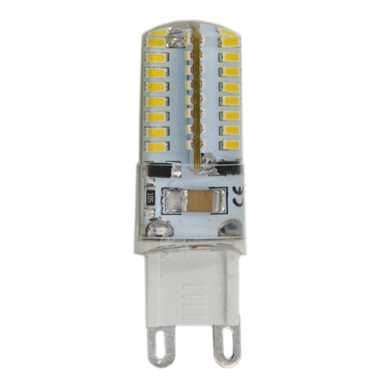 G9 4W 210LM Silicone Corn Light Bulb, 64 LED SMD 3014, Warm White Light, AC 220V by buy2fix