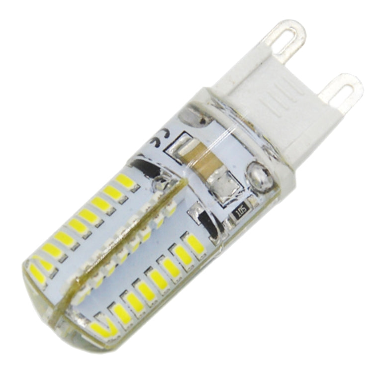G9 4W 210LM Silicone Corn Light Bulb, 64 LED SMD 3014, White Light, AC 220V by buy2fix