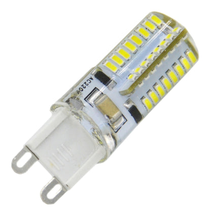G9 4W 210LM Silicone Corn Light Bulb, 64 LED SMD 3014, White Light, AC 220V by buy2fix