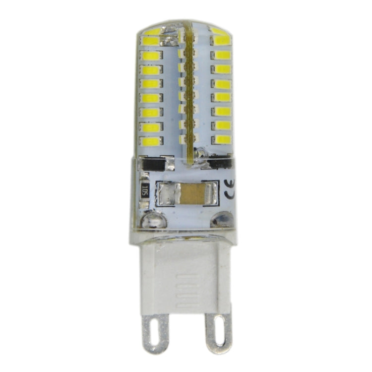 G9 4W 210LM Silicone Corn Light Bulb, 64 LED SMD 3014, White Light, AC 220V by buy2fix