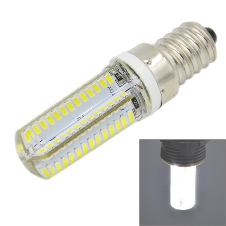 E14 5W 400LM 104 LED SMD 3014 Silicone Corn Light Bulb, AC 220V (Natural White Light) by buy2fix