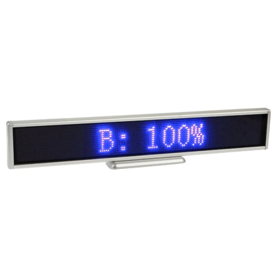 Programmable LED Moving Scrolling Message Display Sign Indoor Board, Display Resolution: 128 x 16 Pixels, Length: 41cm by buy2fix