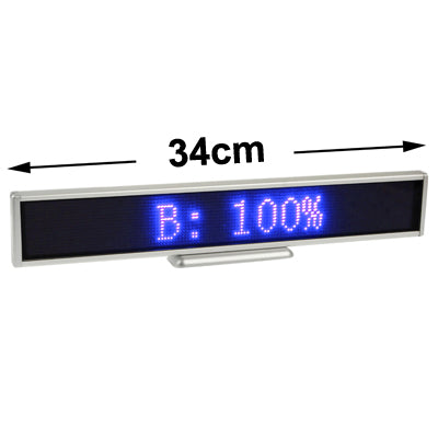 Programmable LED Moving Scrolling Message Display Sign Indoor Board, Display Resolution: 128 x 16 Pixels, Length: 41cm by buy2fix