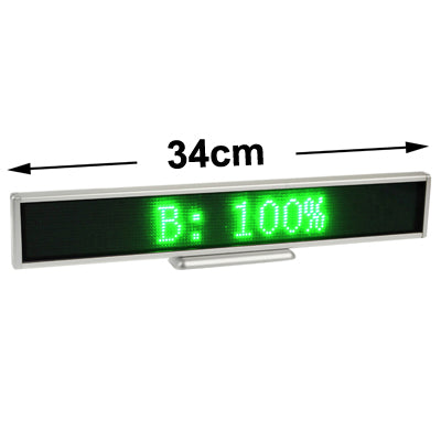 Programmable LED Moving Scrolling Message Display Sign Indoor Board, Display Resolution: 128 x 16 Pixels, Length: 41cm by buy2fix
