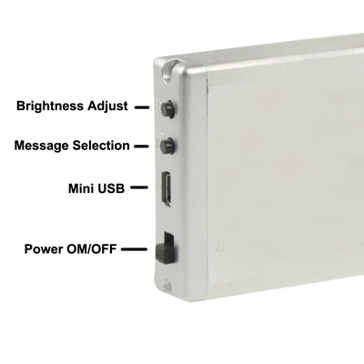 Programmable LED Moving Scrolling Message Display Sign Indoor Board, Display Resolution: 128 x 16 Pixels, Length: 41cm by buy2fix